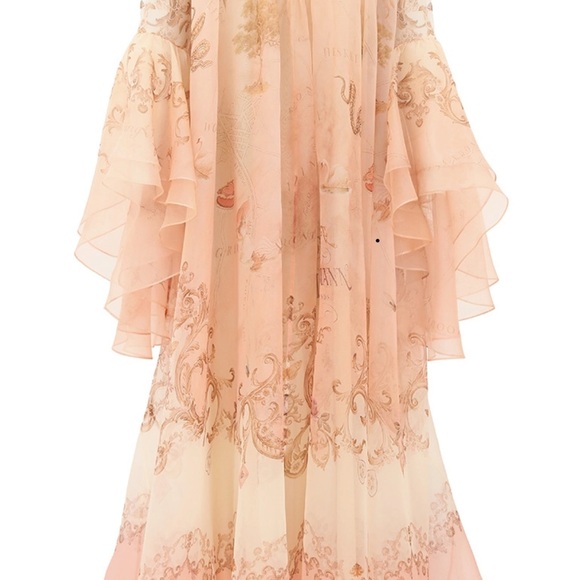 Zimmermann Dresses & Skirts - Zimmermann Blush and Ivory Maxi Dress